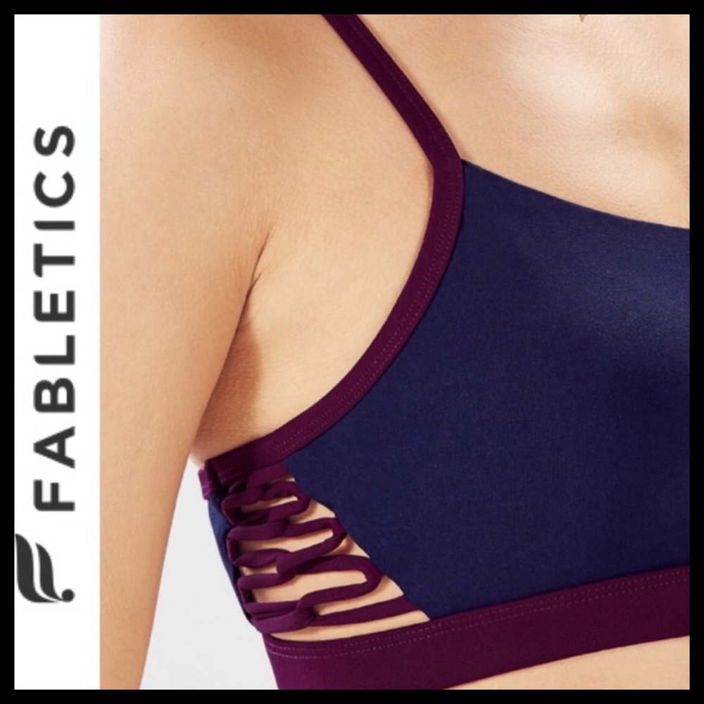 Fabletics Strappy Medium Impact Bra - image 1